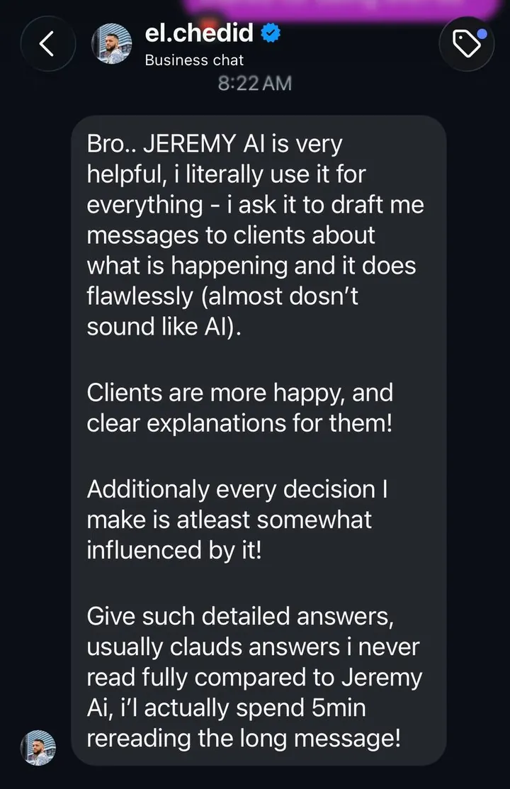Message about Jeremy AI and the scaling plan