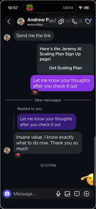 Message about Jeremy AI and the scaling plan