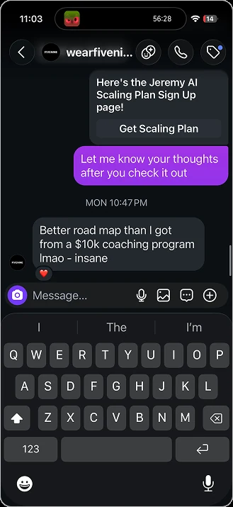 Message about Jeremy AI and the scaling plan
