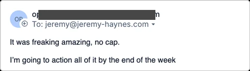 Message about Jeremy AI and the scaling plan