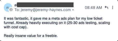Message about Jeremy AI and the scaling plan