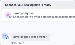 Message about Jeremy AI and the scaling plan